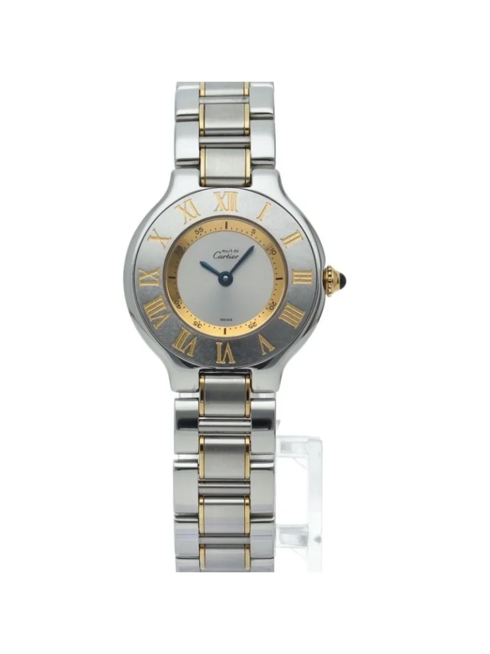 Cartier Must 21 SM Watch Box SS Silver Polished